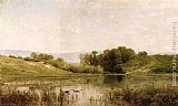 Charles-francois Daubigny Canvas Paintings - L'Etang De Gijlieu